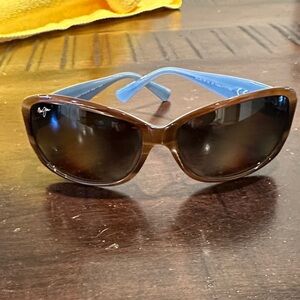 Brown and Blue Sunglasses